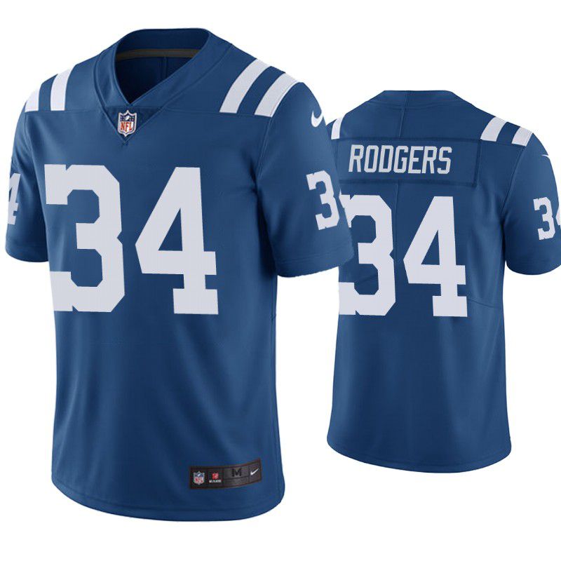 Men Indianapolis Colts 34 Isaiah Rodgers Nike Royal Limited NFL Jersey